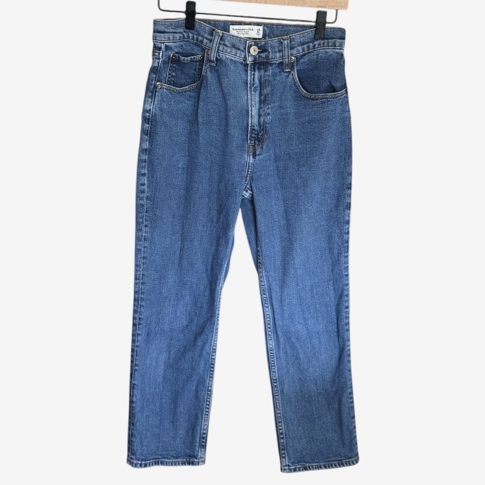 Abercrombie & Fitch Ankle Straight Jeans 28/6S Ultra High Rise Denim Petite